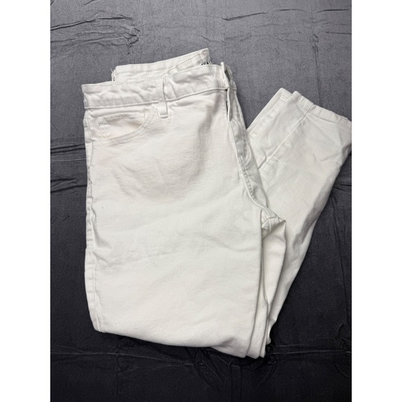 Ava & Viv Denim - Ava & Viv Women's White Mid Rise Skinny Jeans Size 20 Stretch Plus Size Denim